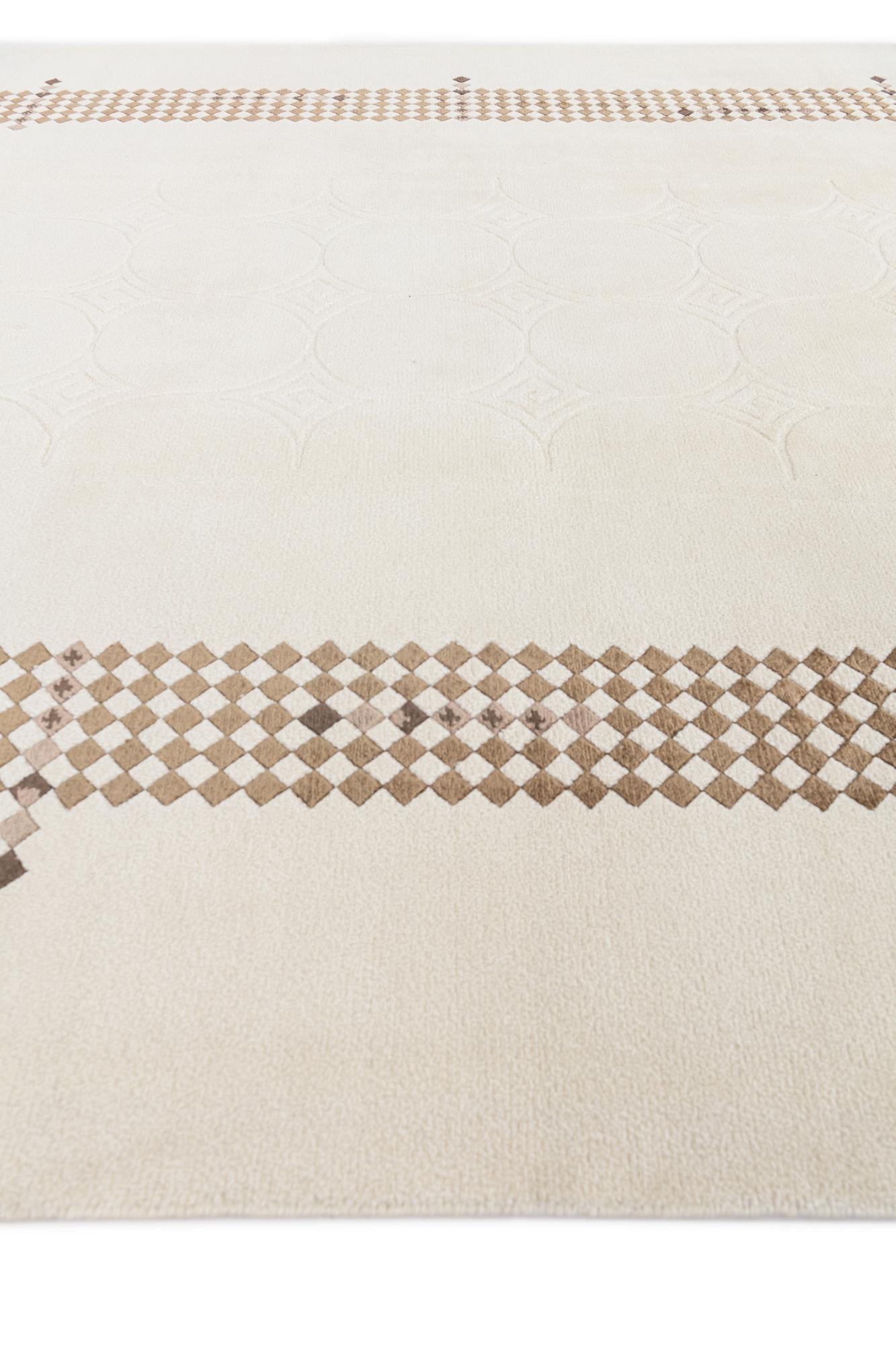6' 11 x 9' 9 Hand Knotted Darya Wool Rug