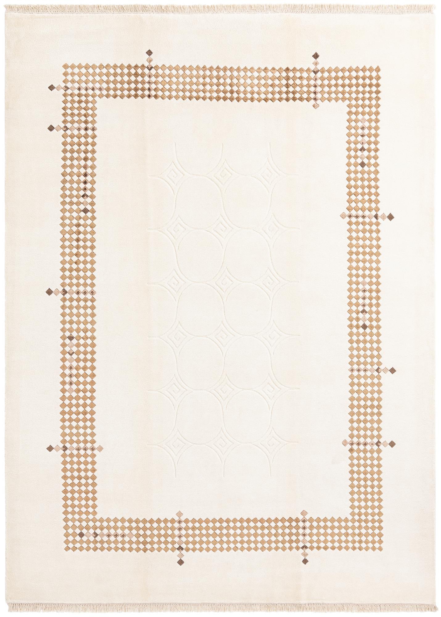 6' 11 x 9' 9 Hand Knotted Darya Wool Rug