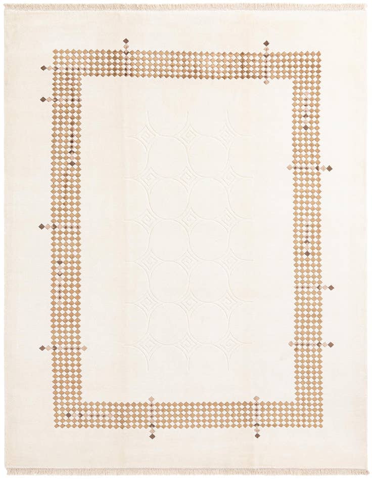 Detail image of 6' 11 x 9' 9 Hand Knotted Darya Wool Rug