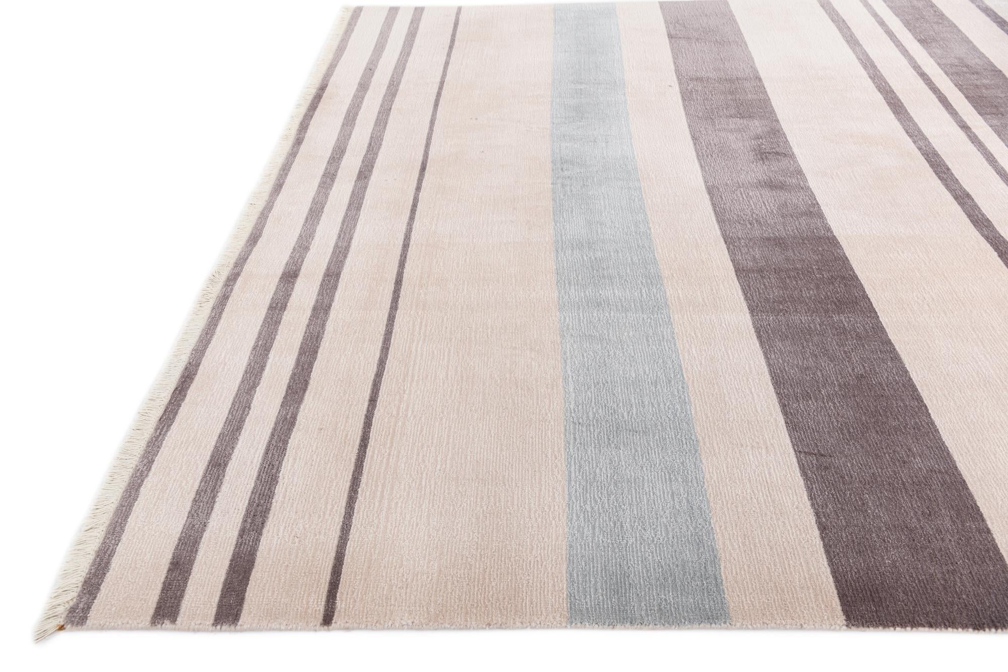 6' 5 x 9' 8 Hand Knotted Darya Wool Rug