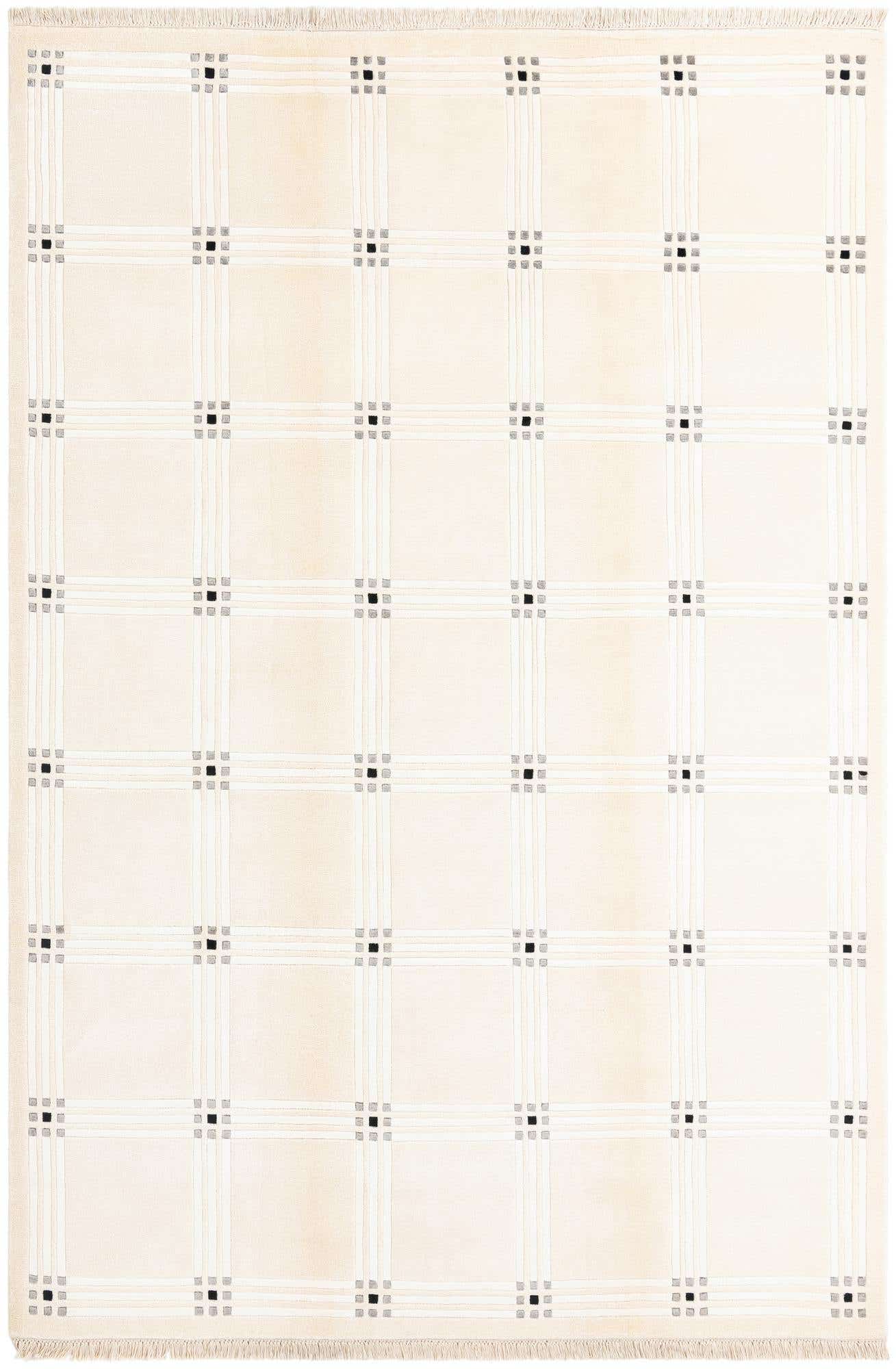 6' 7 x 9' 9 Hand Knotted Darya Wool Rug