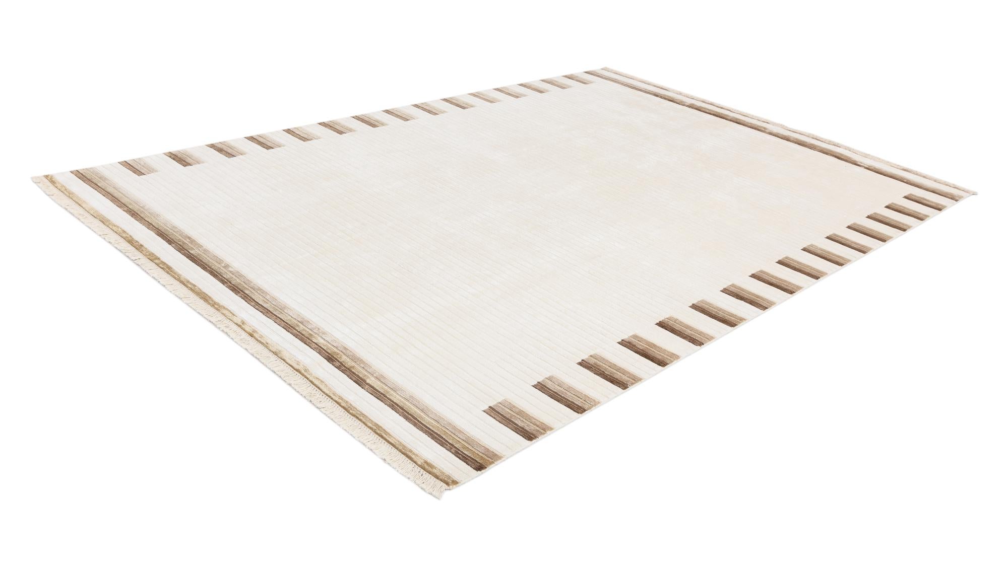 6' 7 x 9' 7 Hand Knotted Darya Wool Rug