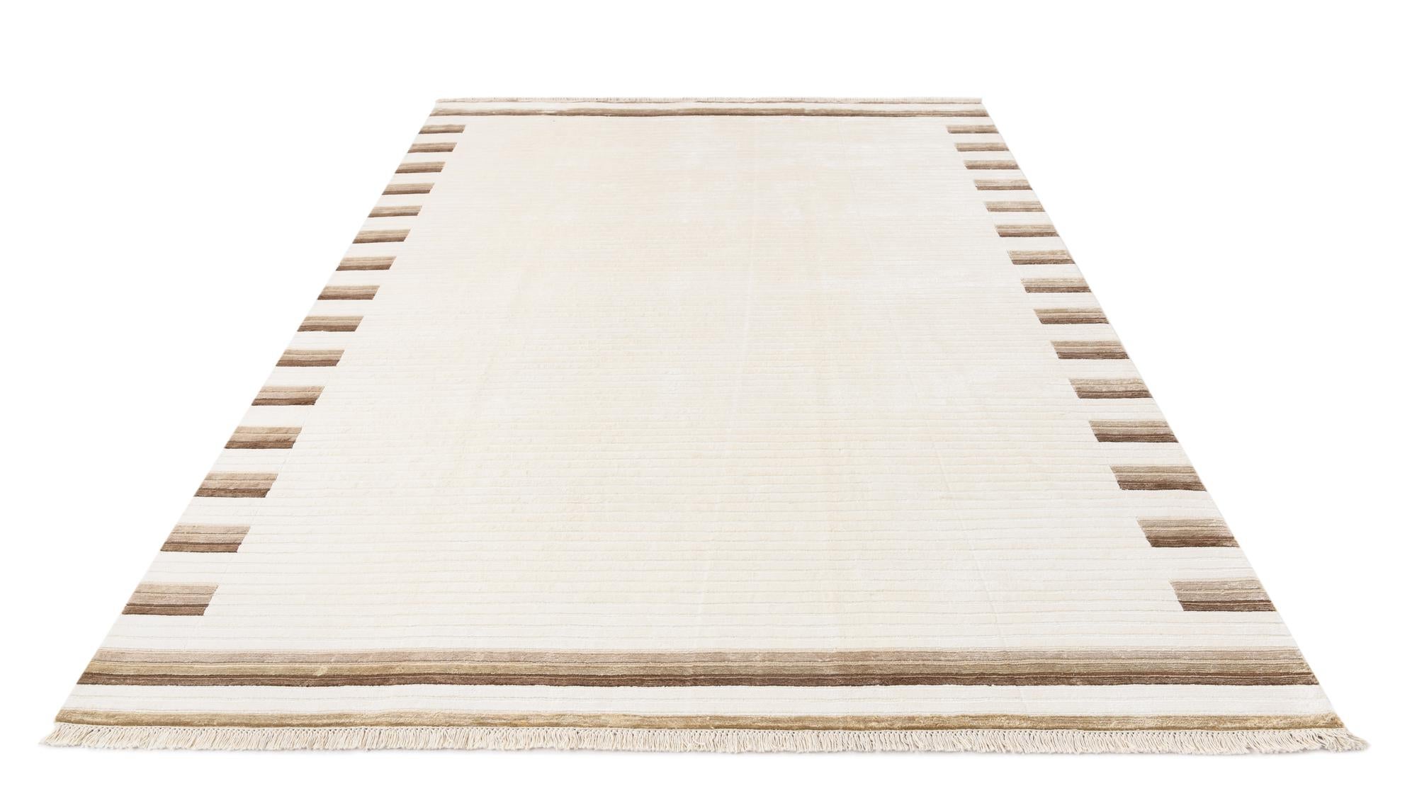 6' 7 x 9' 7 Hand Knotted Darya Wool Rug