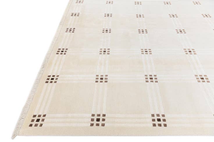 Detail image of 6' 7 x 9' 11 Hand Knotted Darya Wool Rug