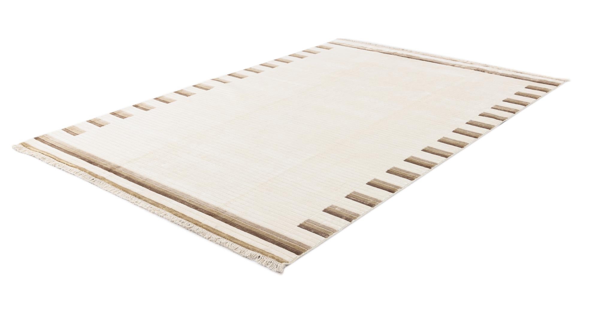 6' 6 x 9' 9 Hand Knotted Darya Wool Rug