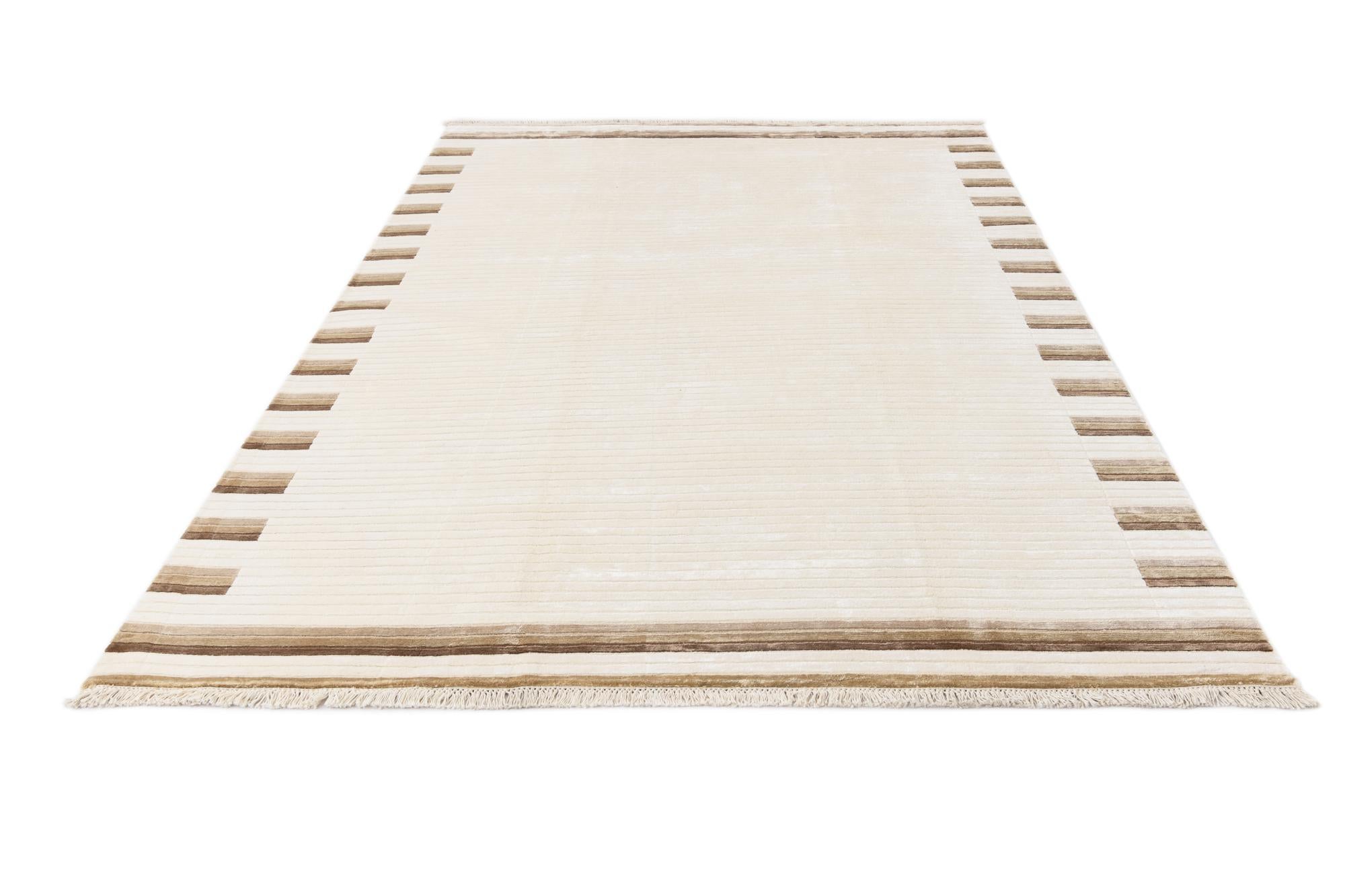 6' 6 x 9' 9 Hand Knotted Darya Wool Rug