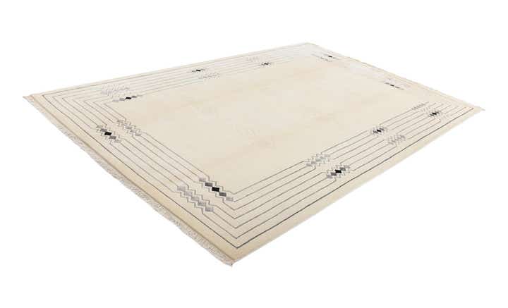 6' 8 x 10' Hand Knotted Darya Wool Rug