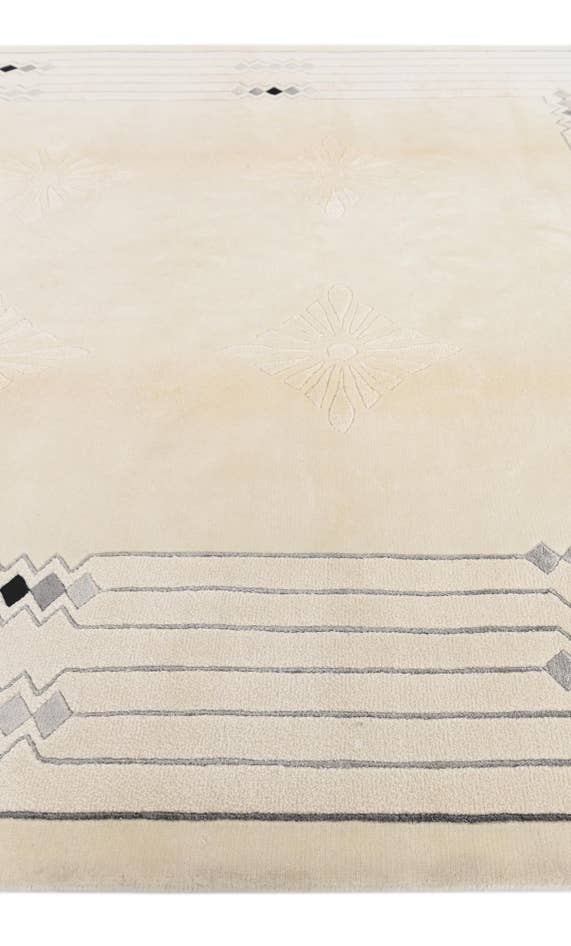 Detail image of 6' 8 x 10' Hand Knotted Darya Wool Rug