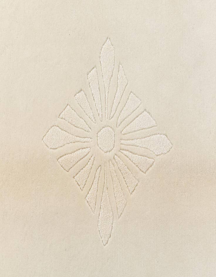 Detail image of 6' 8 x 10'  Hand Knotted Darya Wool Rug