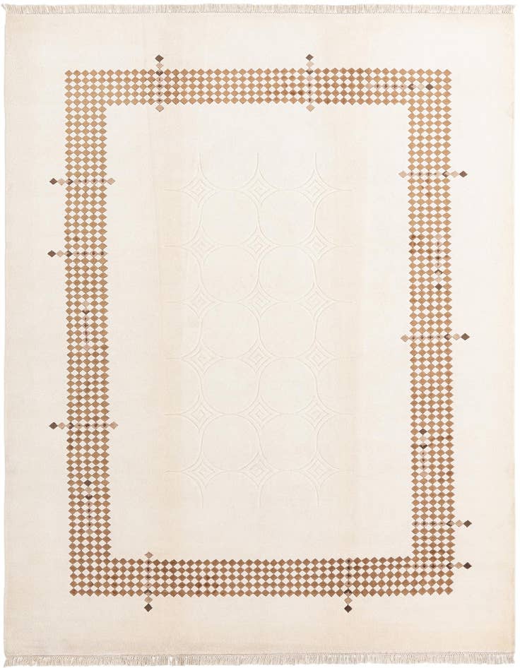 Detail image of 6' 10 x 10' 2 Hand Knotted Darya Wool Rug