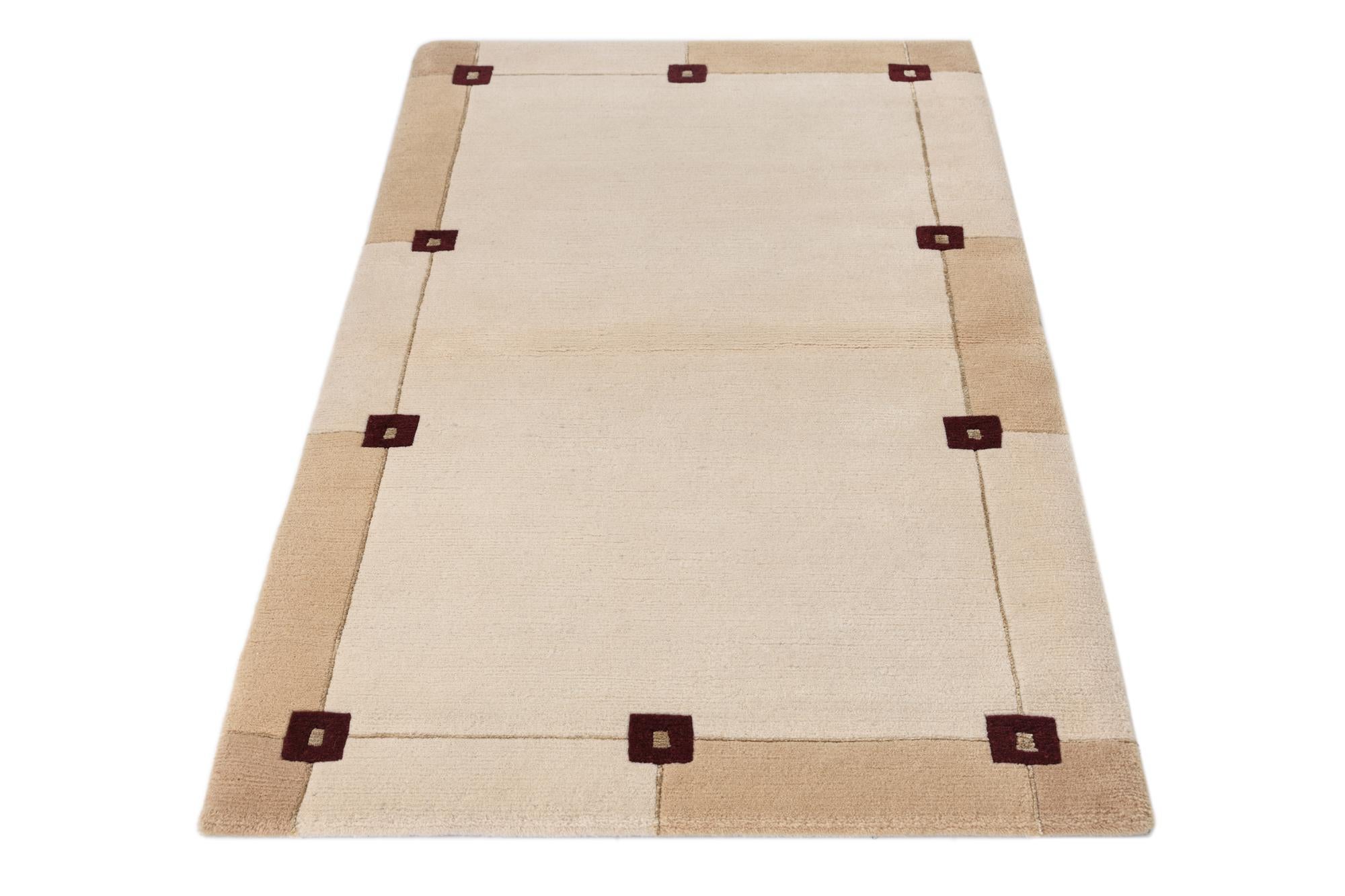 3' x 5' 1 Hand Knotted Darya Wool Rug