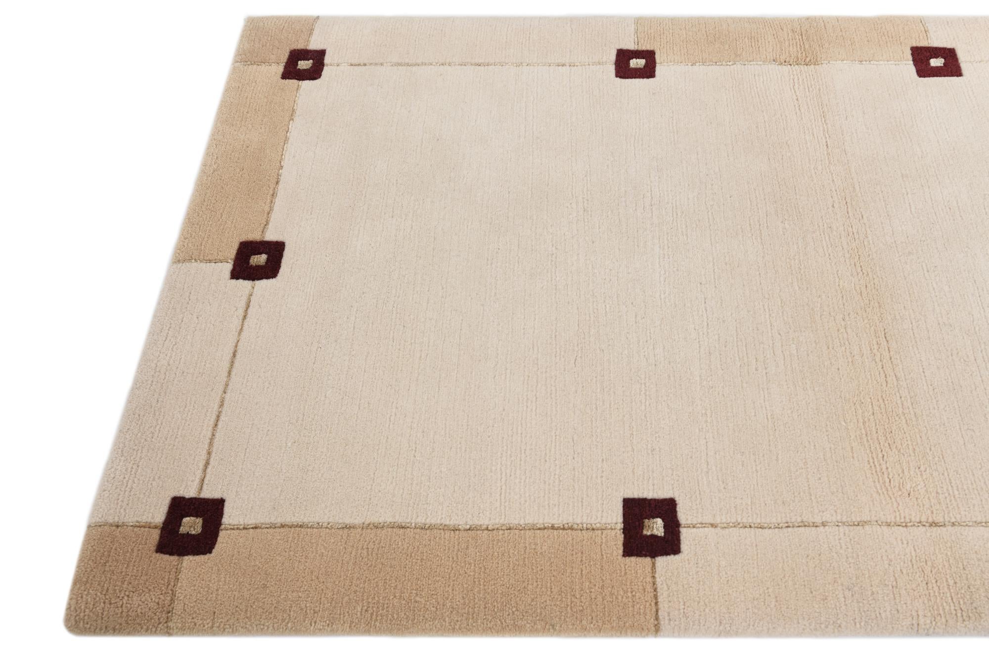 3' x 5' 1 Hand Knotted Darya Wool Rug