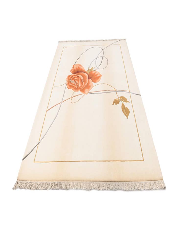 Detail image of 6' 8 x 10'  Hand Knotted Darya Wool Rug