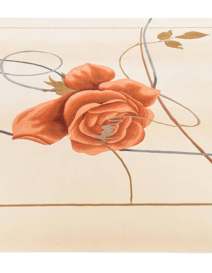 Detail image of 6' 8 x 10'  Hand Knotted Darya Wool Rug