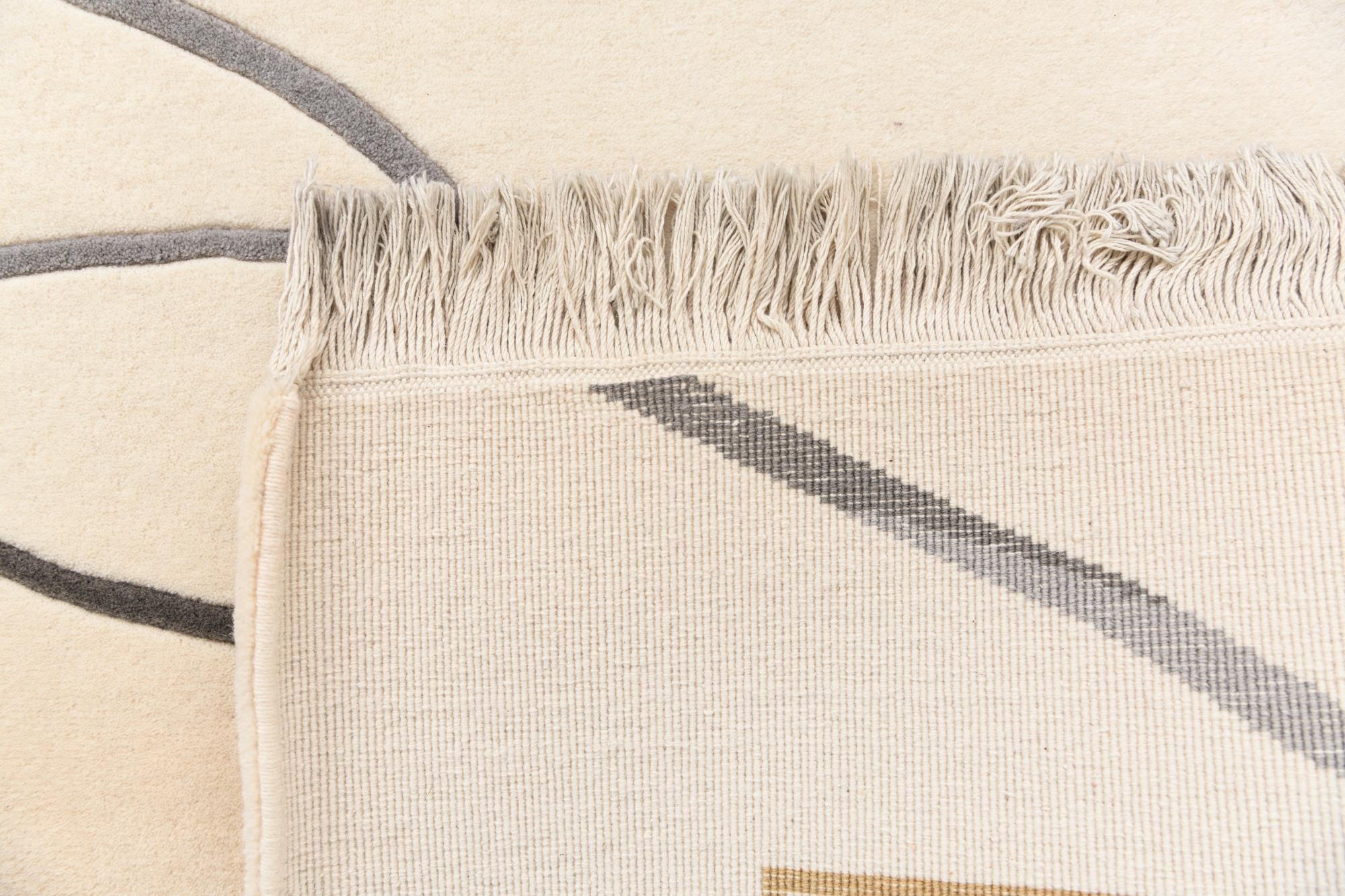 6' 8 x 10' Hand Knotted Darya Wool Rug