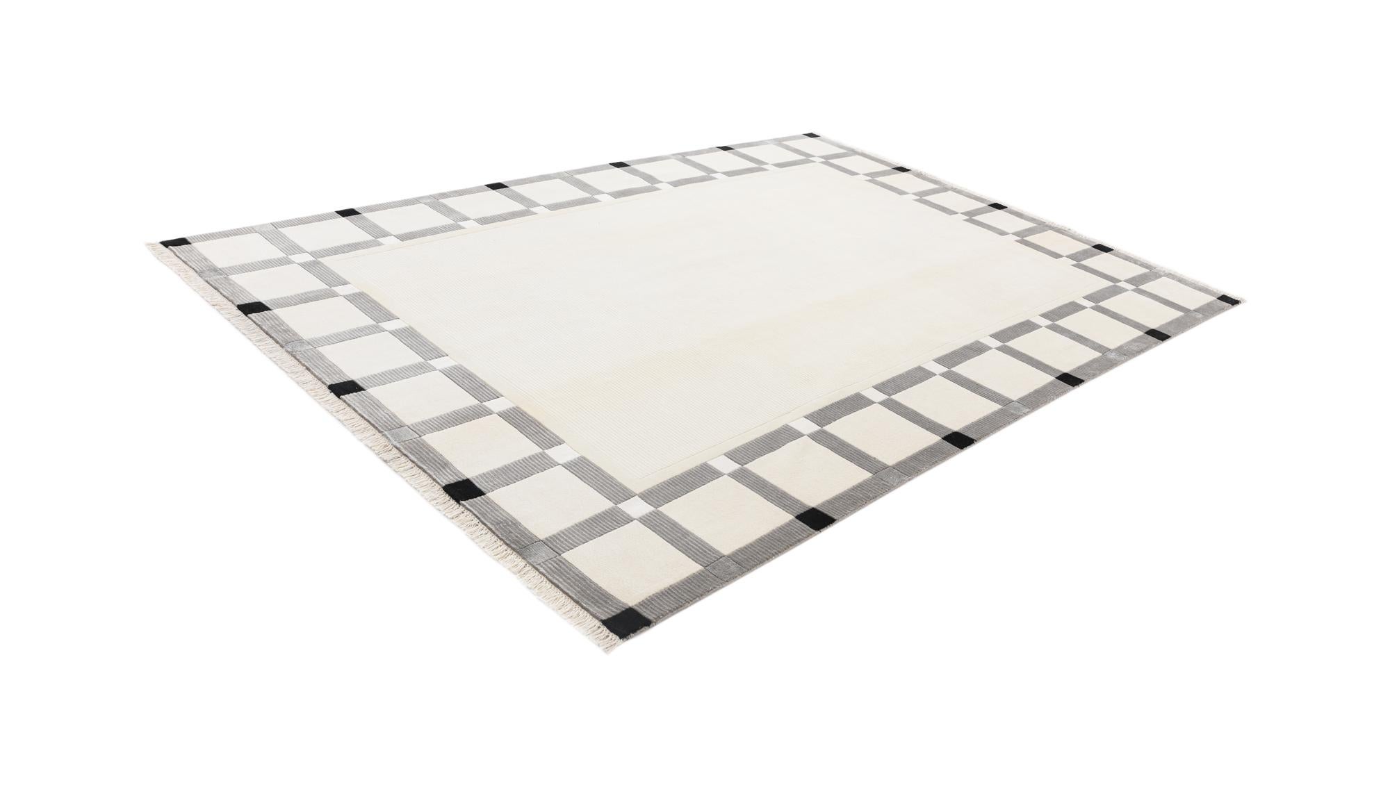 6' 11 x 9' 9 Hand Knotted Darya Wool Rug