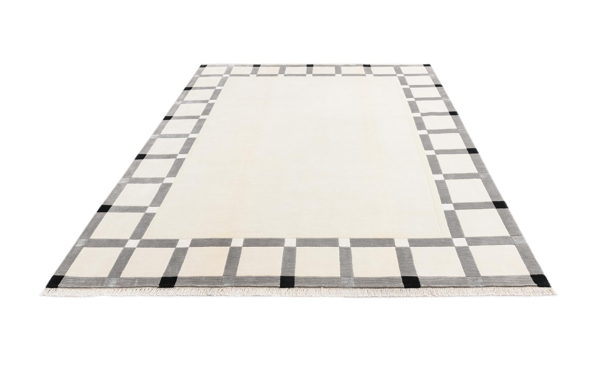 6' 11 x 9' 9 Hand Knotted Darya Wool Rug