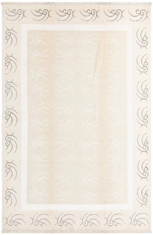 Detail image of 6' 5 x 9' 10 Hand Knotted Darya Wool Rug