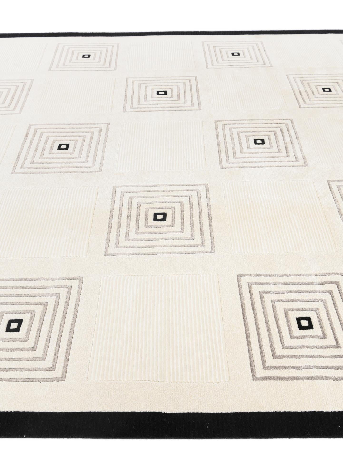 6' 11 x 9' 7 Hand Knotted Darya Wool Rug