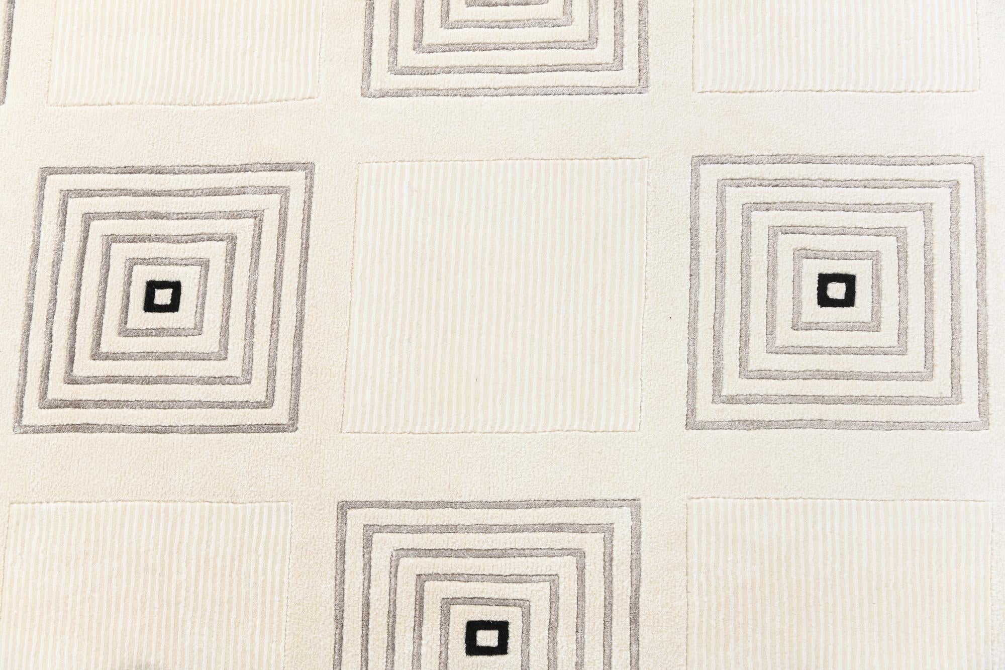 6' 11 x 9' 7 Hand Knotted Darya Wool Rug