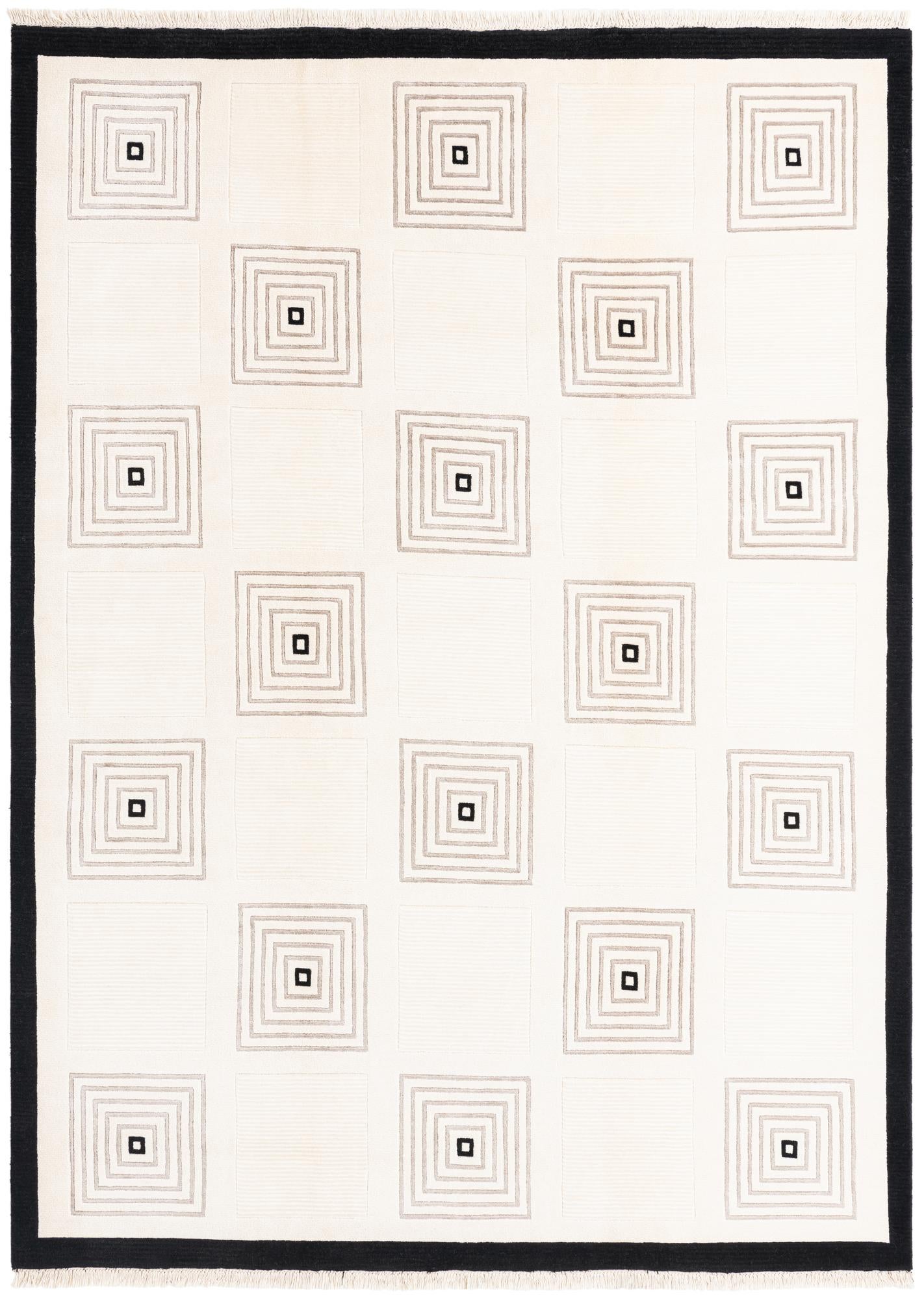 6' 11 x 9' 7 Hand Knotted Darya Wool Rug