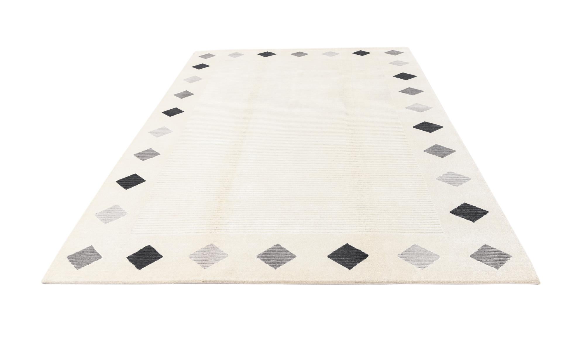 6' 8 x 9' 11 Hand Knotted Darya Wool Rug