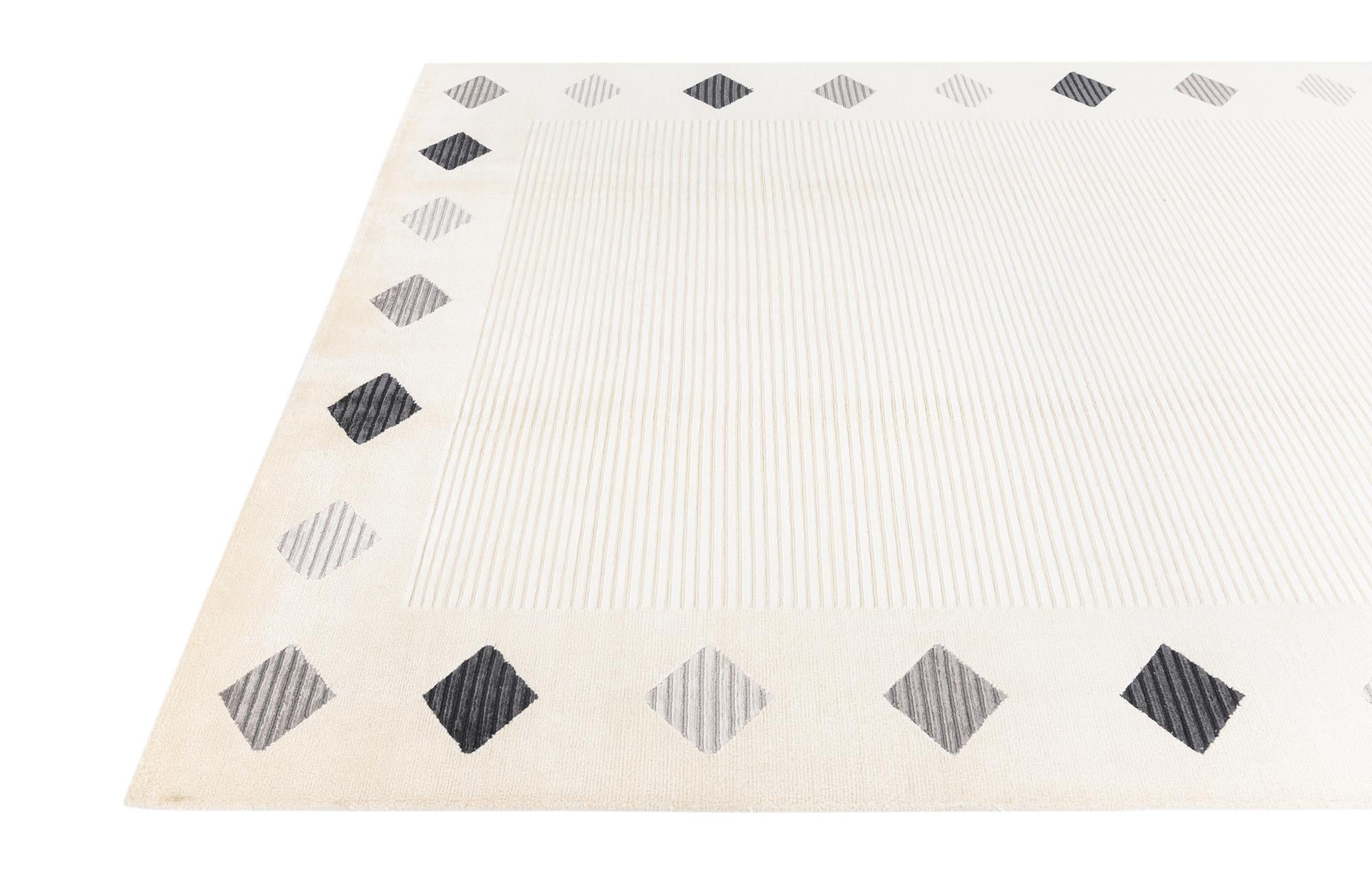 6' 8 x 9' 11 Hand Knotted Darya Wool Rug