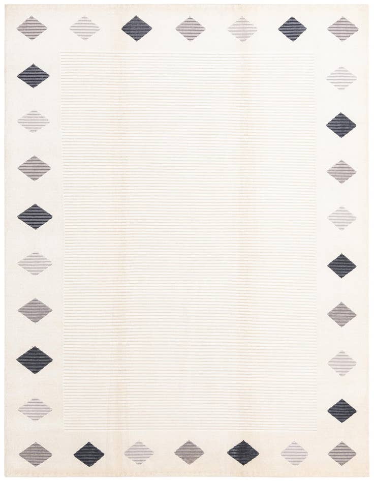 Detail image of 6' 8 x 9' 11 Hand Knotted Darya Wool Rug
