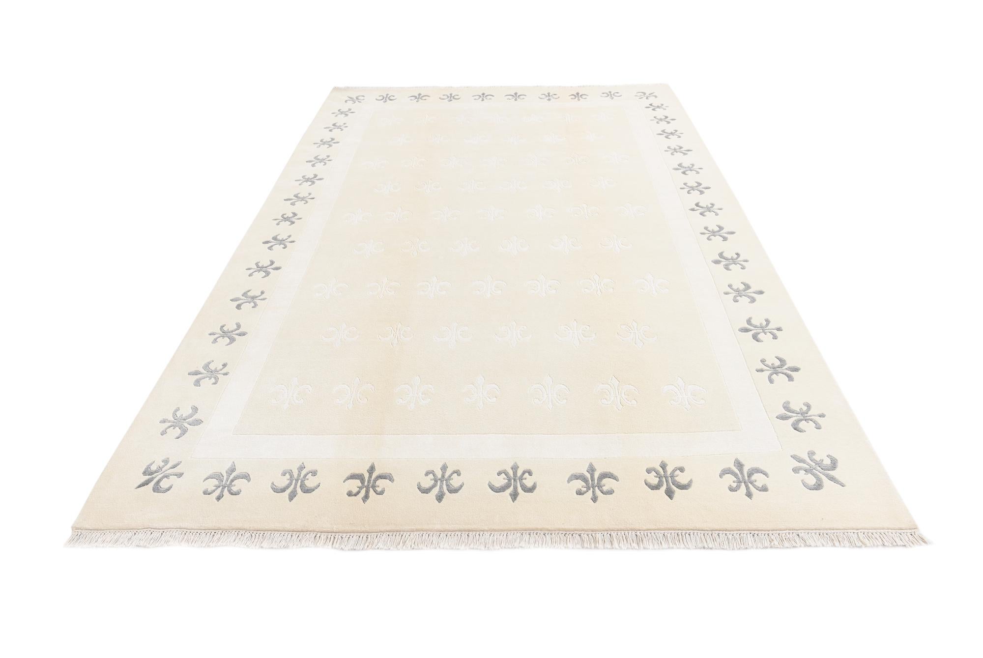 6' 9 x 9' 11 Hand Knotted Darya Wool Rug