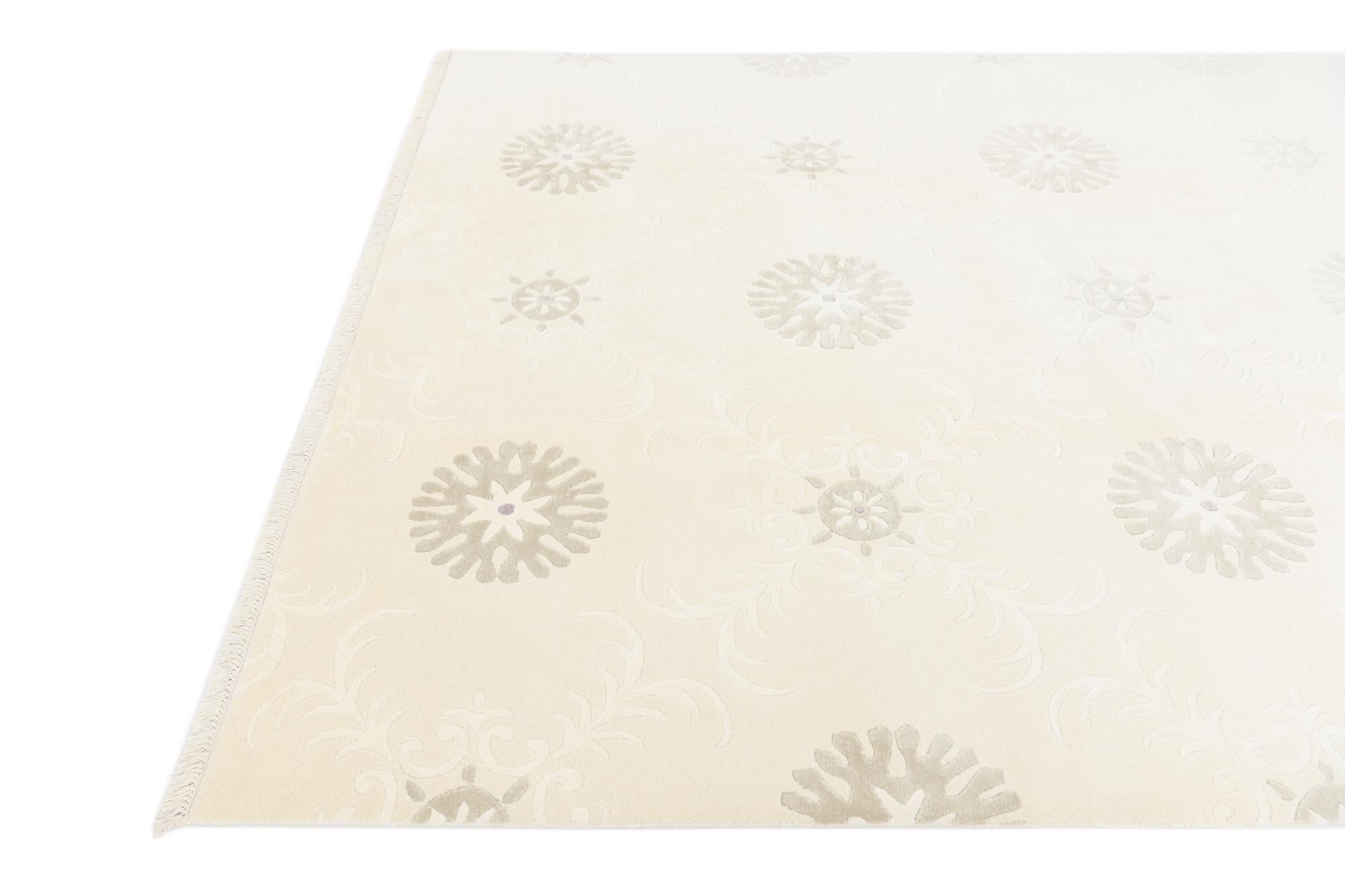 6' 9 x 9' 7 Hand Knotted Darya Wool Rug