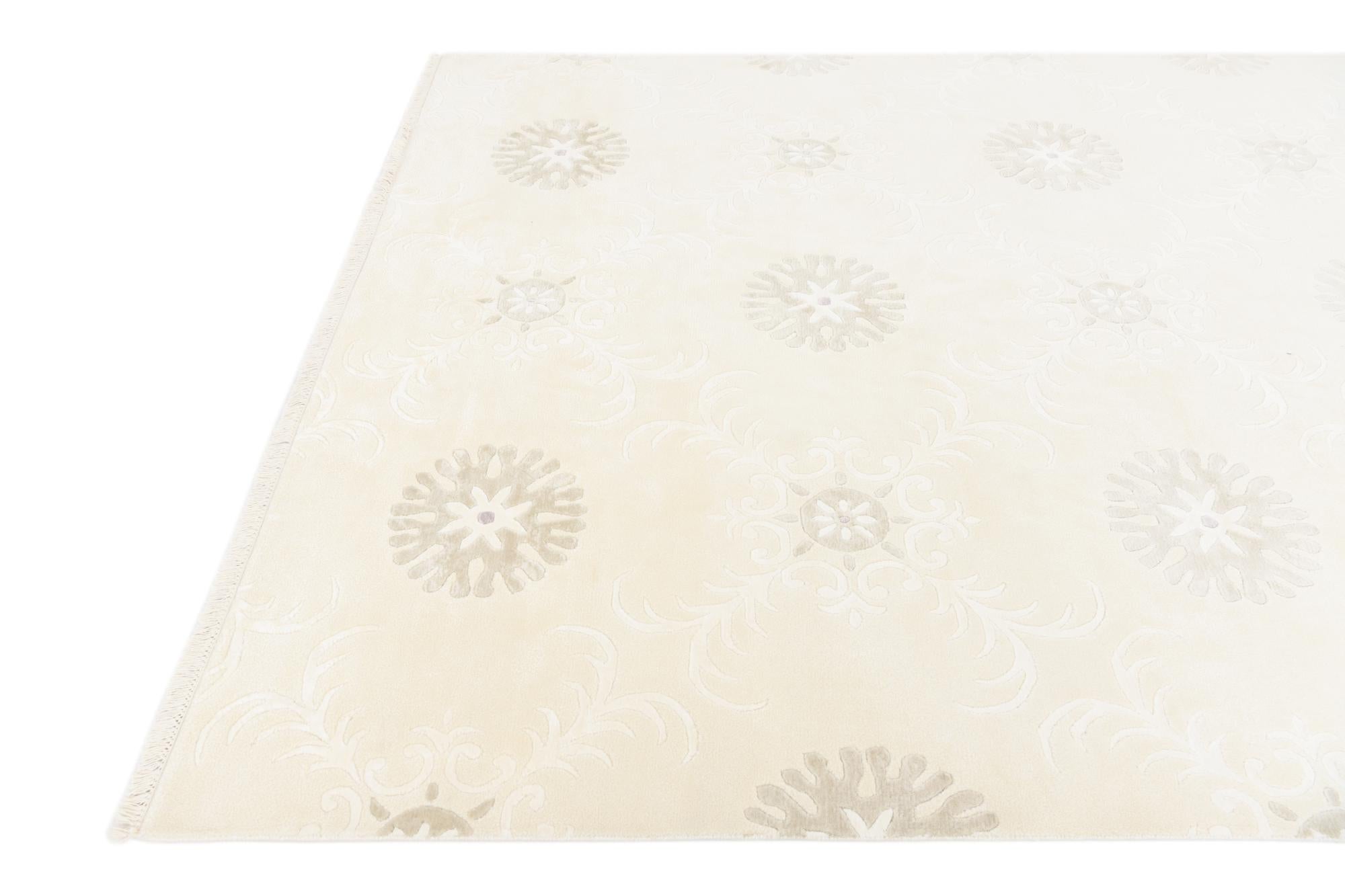 6' 9 x 9' 7 Hand Knotted Darya Wool Rug