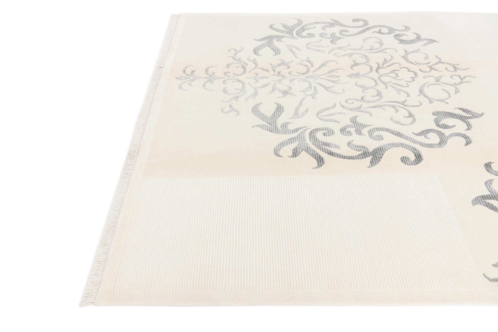 6' 6 x 9' 8 Hand Knotted Darya Wool Rug
