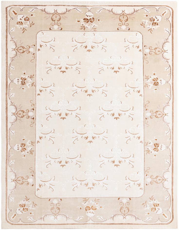 Detail image of 6' 9 x 9' 11 Hand Knotted Darya Wool Rug