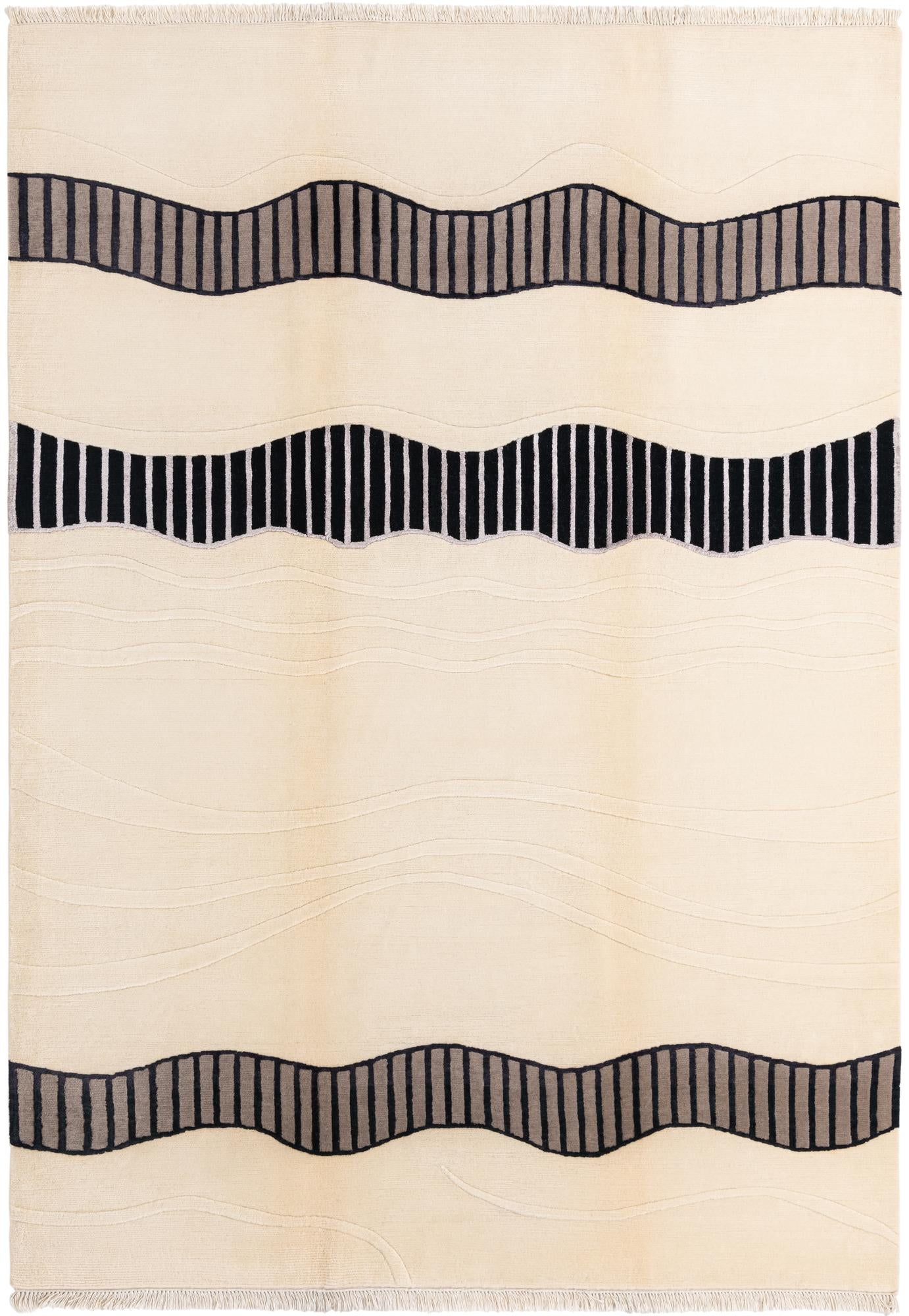 6' 7 x 9' 5 Hand Knotted Darya Wool Rug