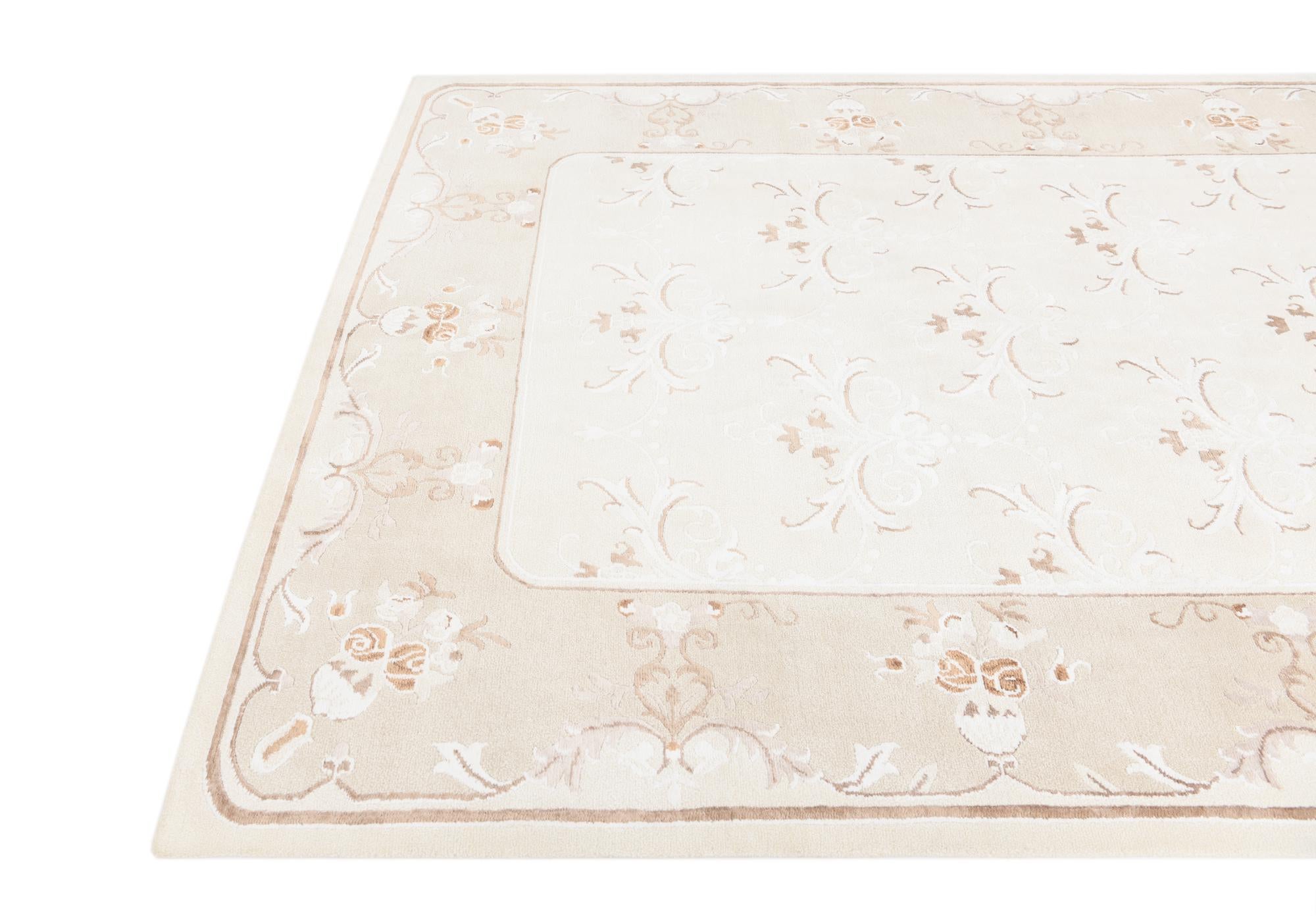 6' 8 x 10' Hand Knotted Darya Wool Rug