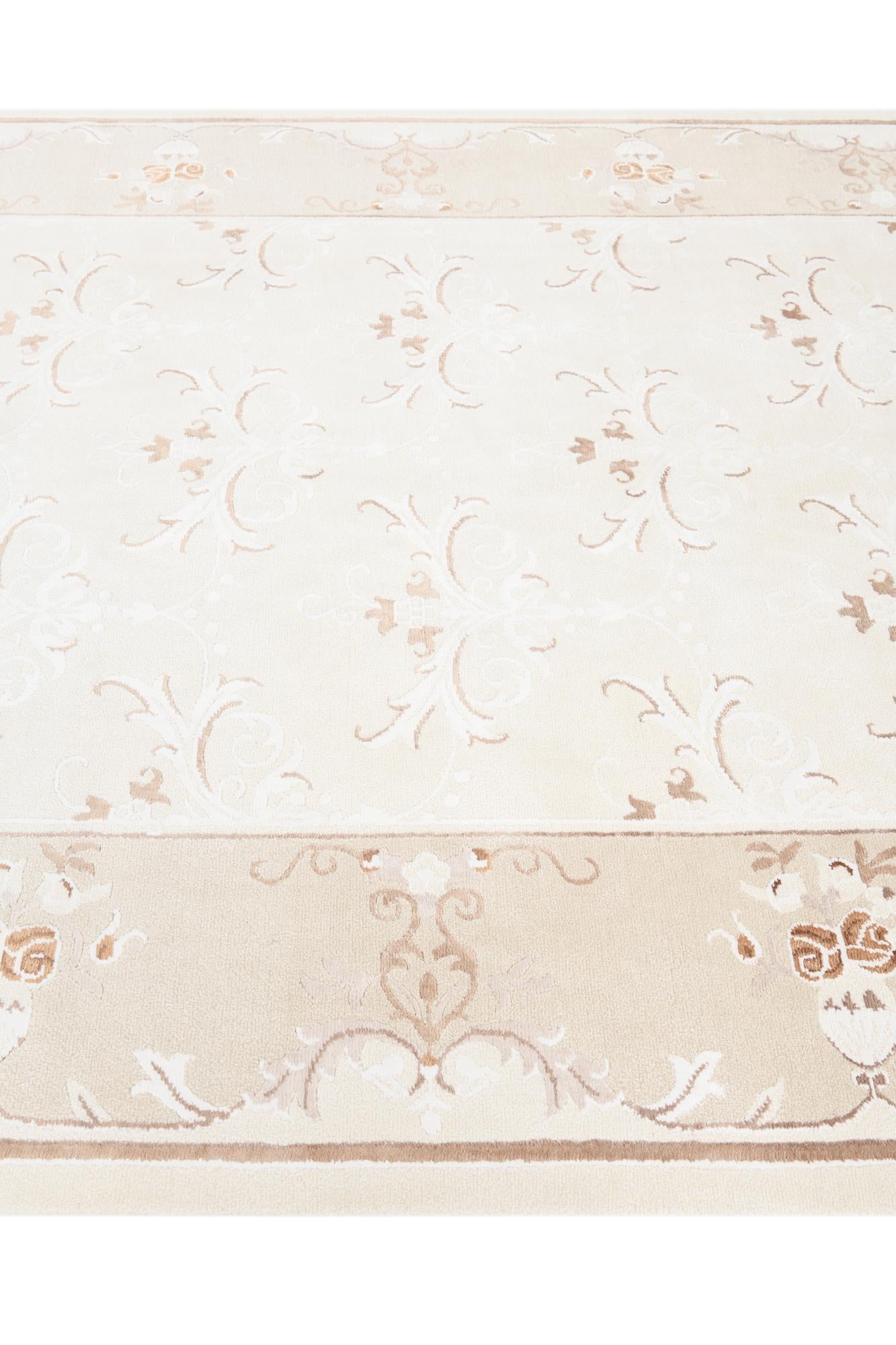 6' 8 x 10' Hand Knotted Darya Wool Rug