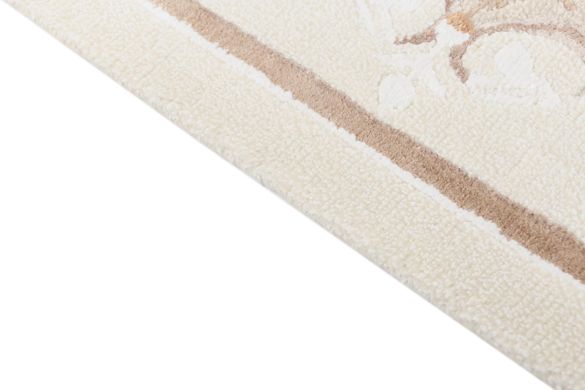 6' 8 x 10' Hand Knotted Darya Wool Rug