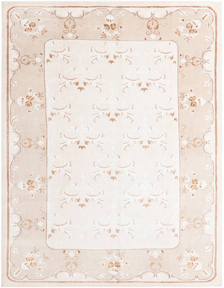 Detail image of 6' 8 x 10' Hand Knotted Darya Wool Rug