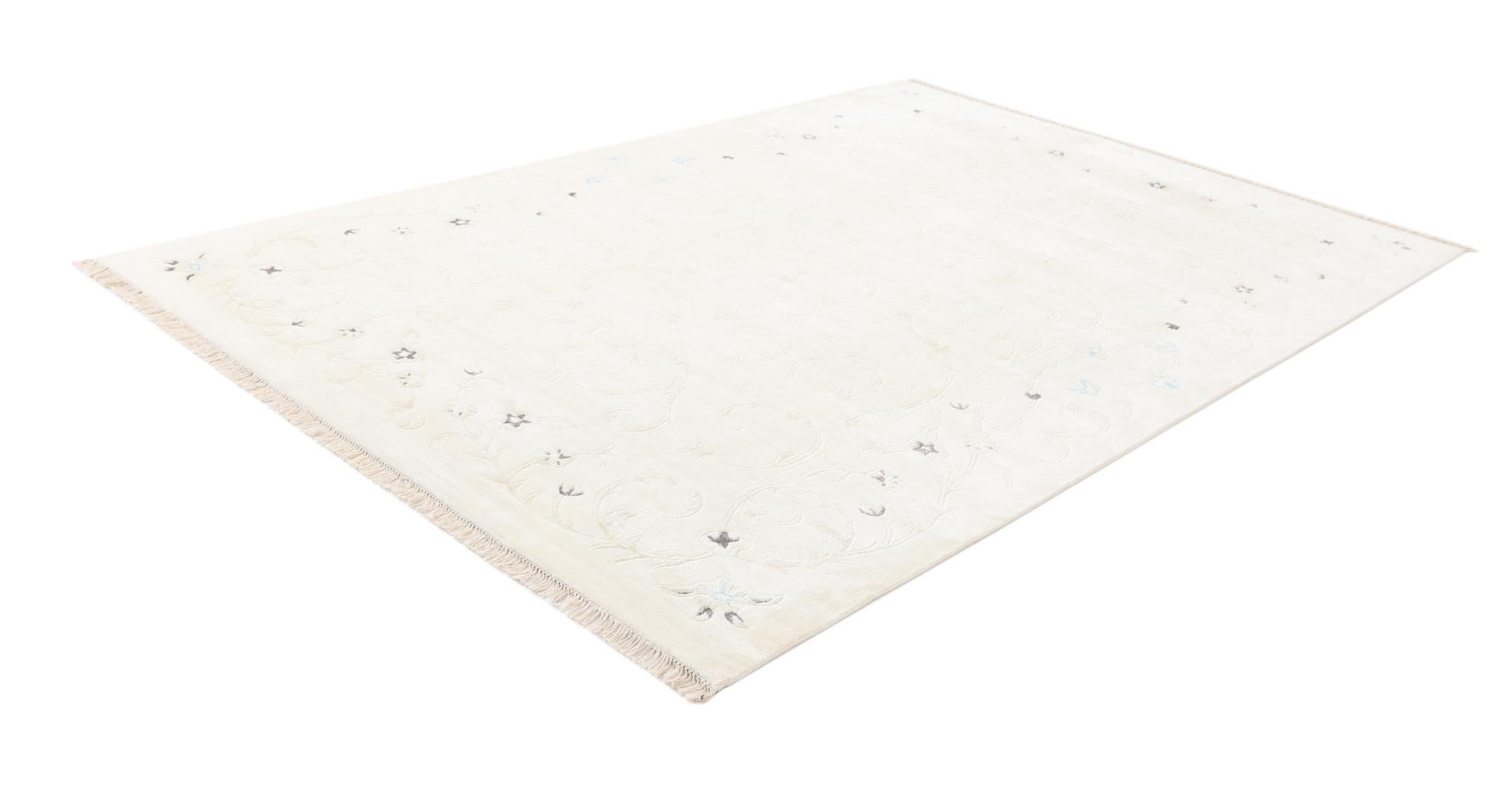 6' 7 x 9' 9 Hand Knotted Darya Wool Rug