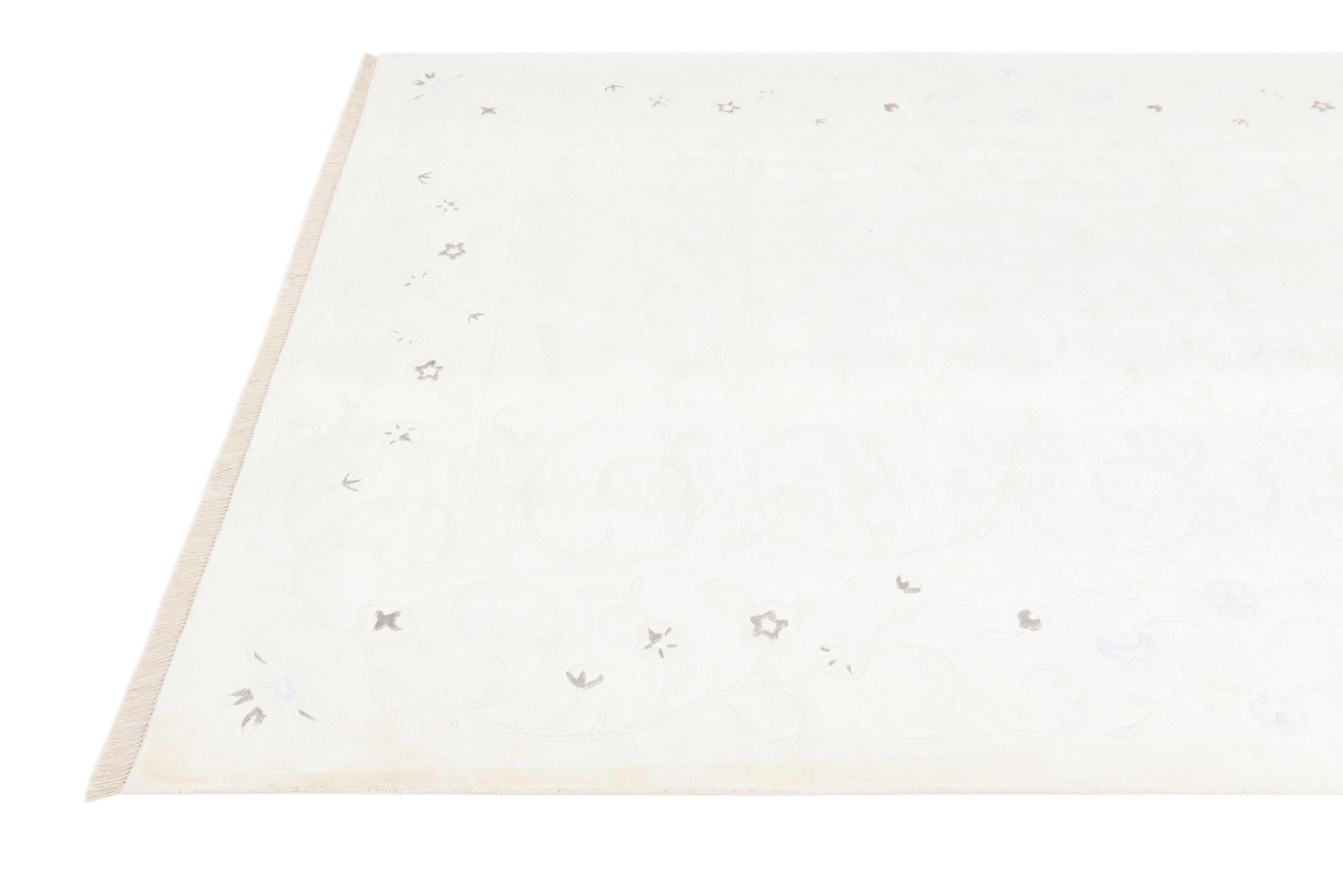 6' 7 x 9' 9 Hand Knotted Darya Wool Rug