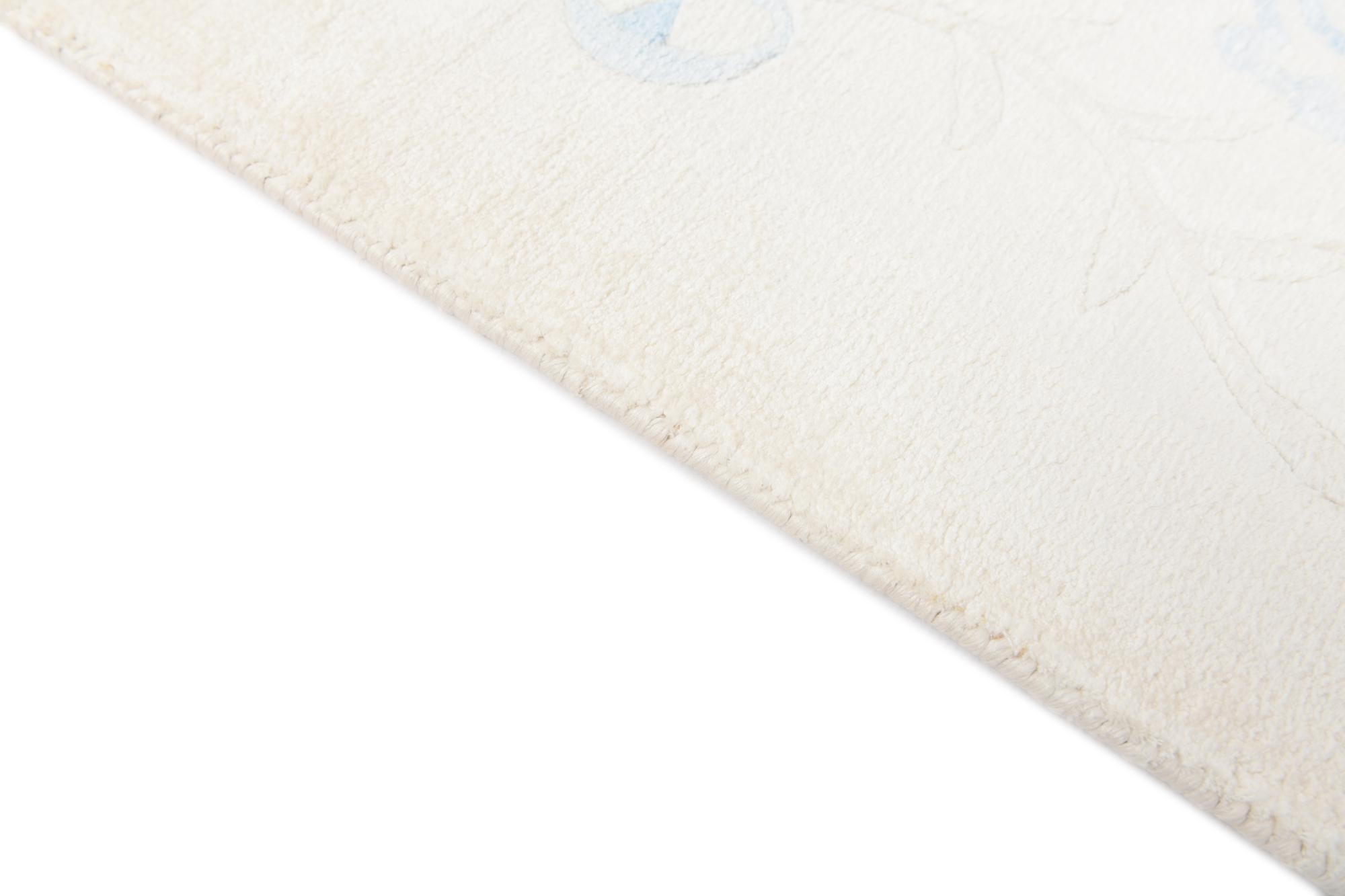 6' 7 x 9' 9 Hand Knotted Darya Wool Rug