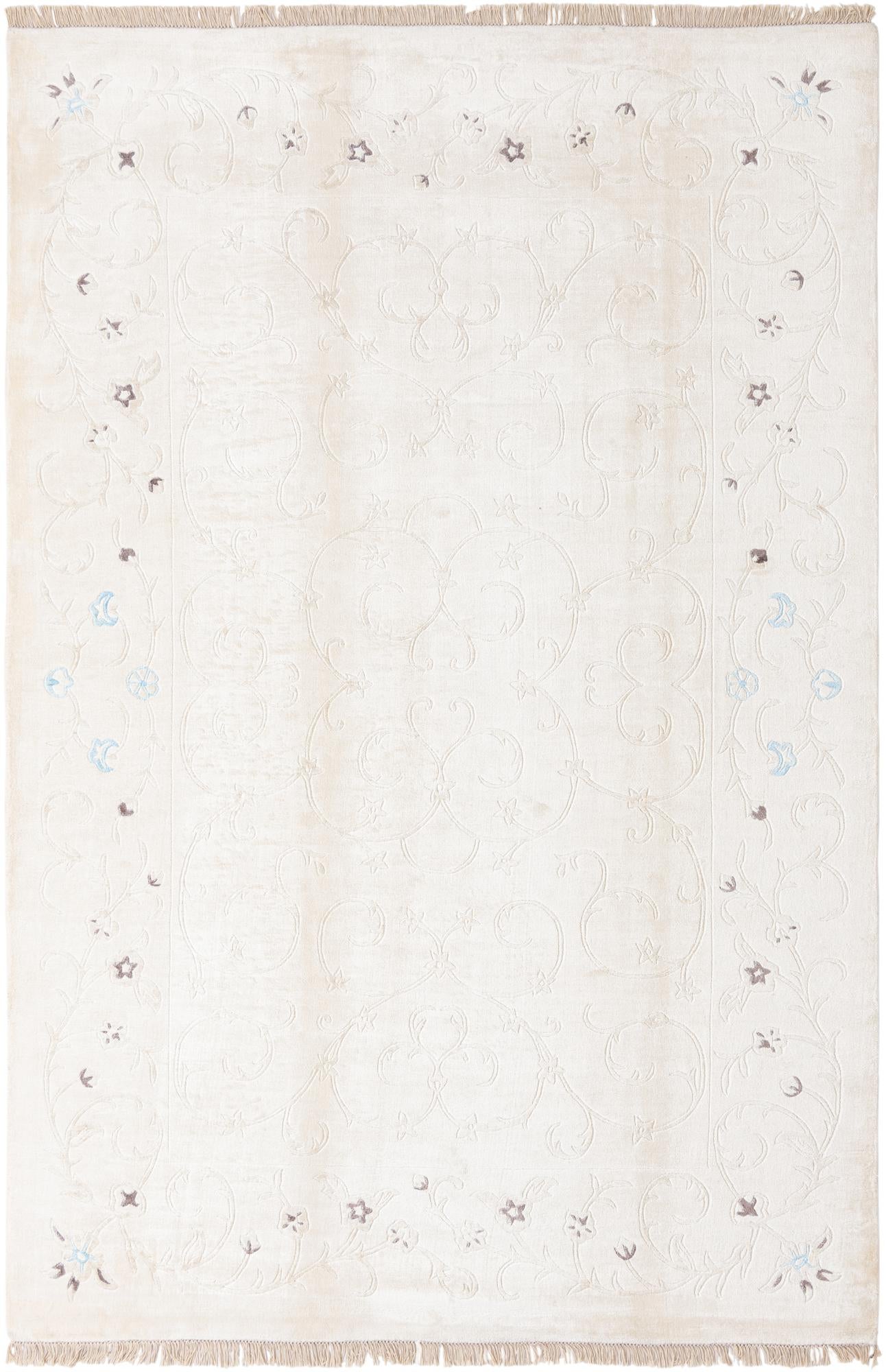 6' 7 x 9' 9 Hand Knotted Darya Wool Rug