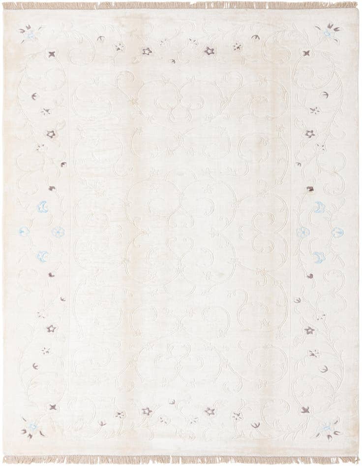Detail image of 6' 7 x 9' 9 Hand Knotted Darya Wool Rug