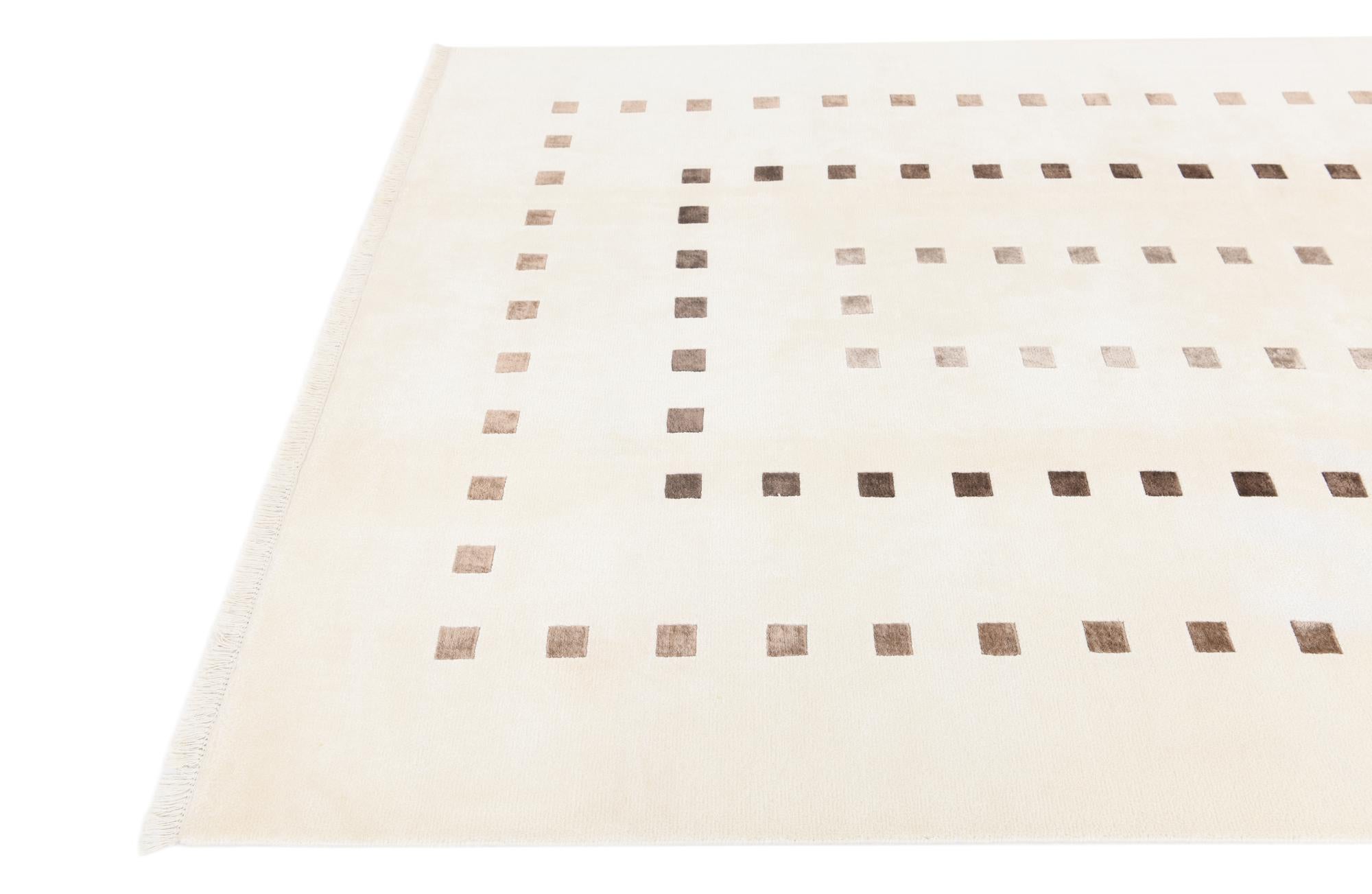 6' 6 x 9' 11 Hand Knotted Darya Wool Rug