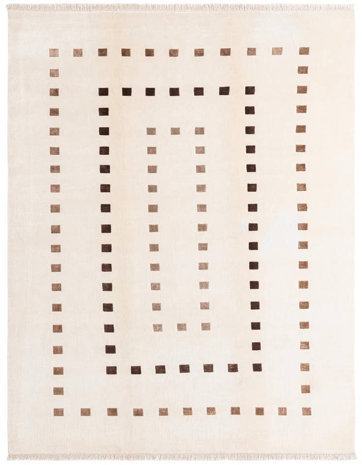 Detail image of 6' 6 x 9' 11 Hand Knotted Darya Wool Rug