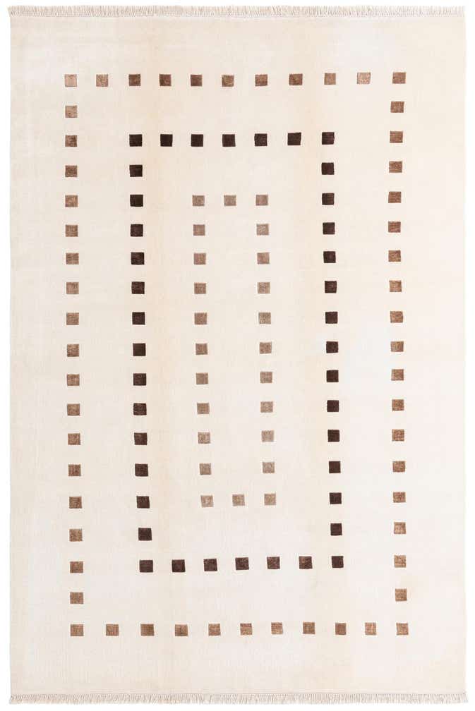 6' 6 x 9' 11 Hand Knotted Darya Wool Rug