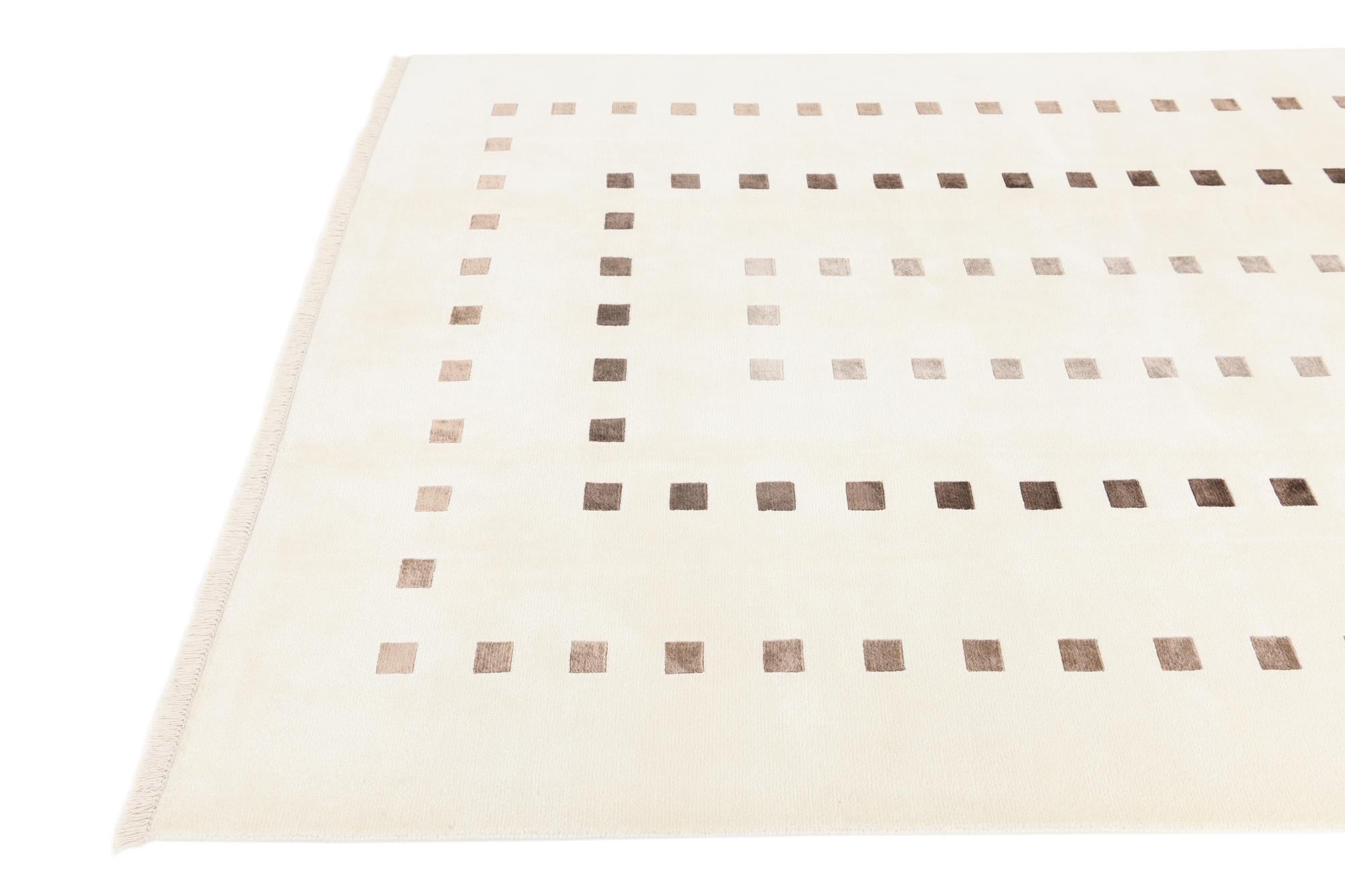 6' 7 x 9' 6 Hand Knotted Darya Wool Rug