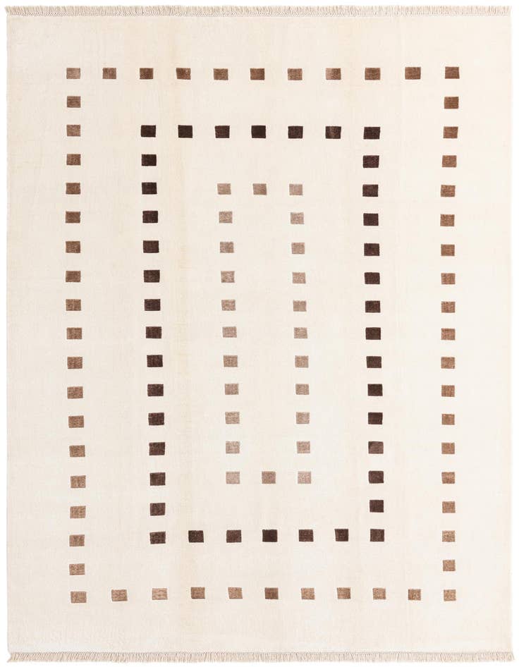 Detail image of 6' 7 x 9' 6 Hand Knotted Darya Wool Rug