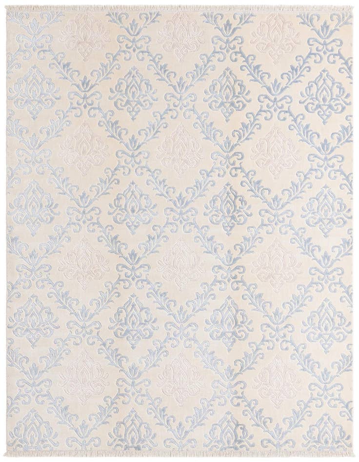 Detail image of 6' 7 x 9' 9 Hand Knotted Darya Wool Rug