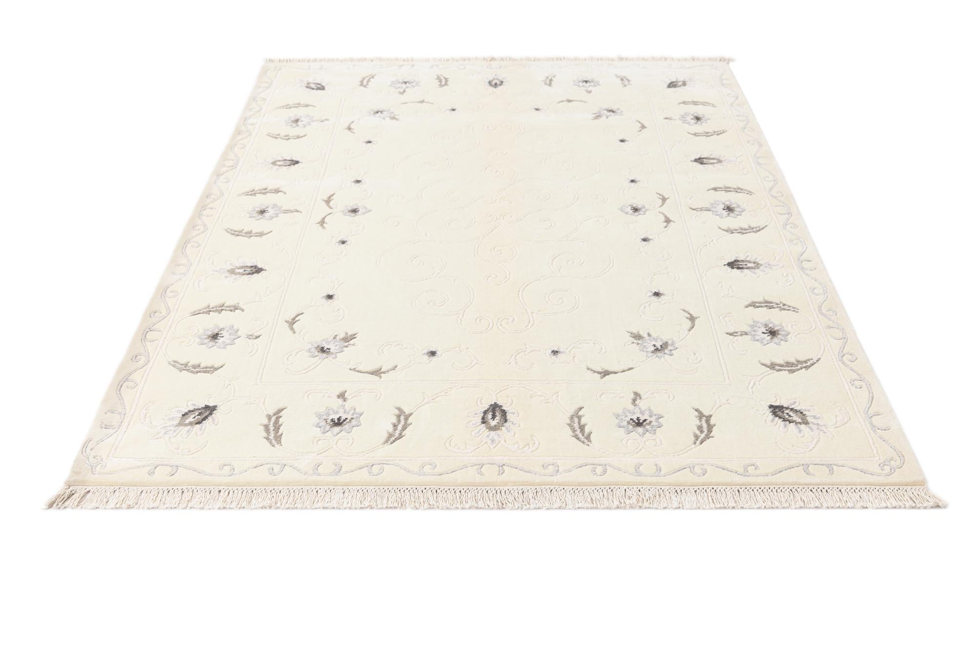 4' 11 x 6' 7 Hand Knotted Darya Wool Rug